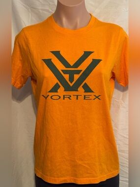 Women's Hunter Orange Vortex Logo Tee